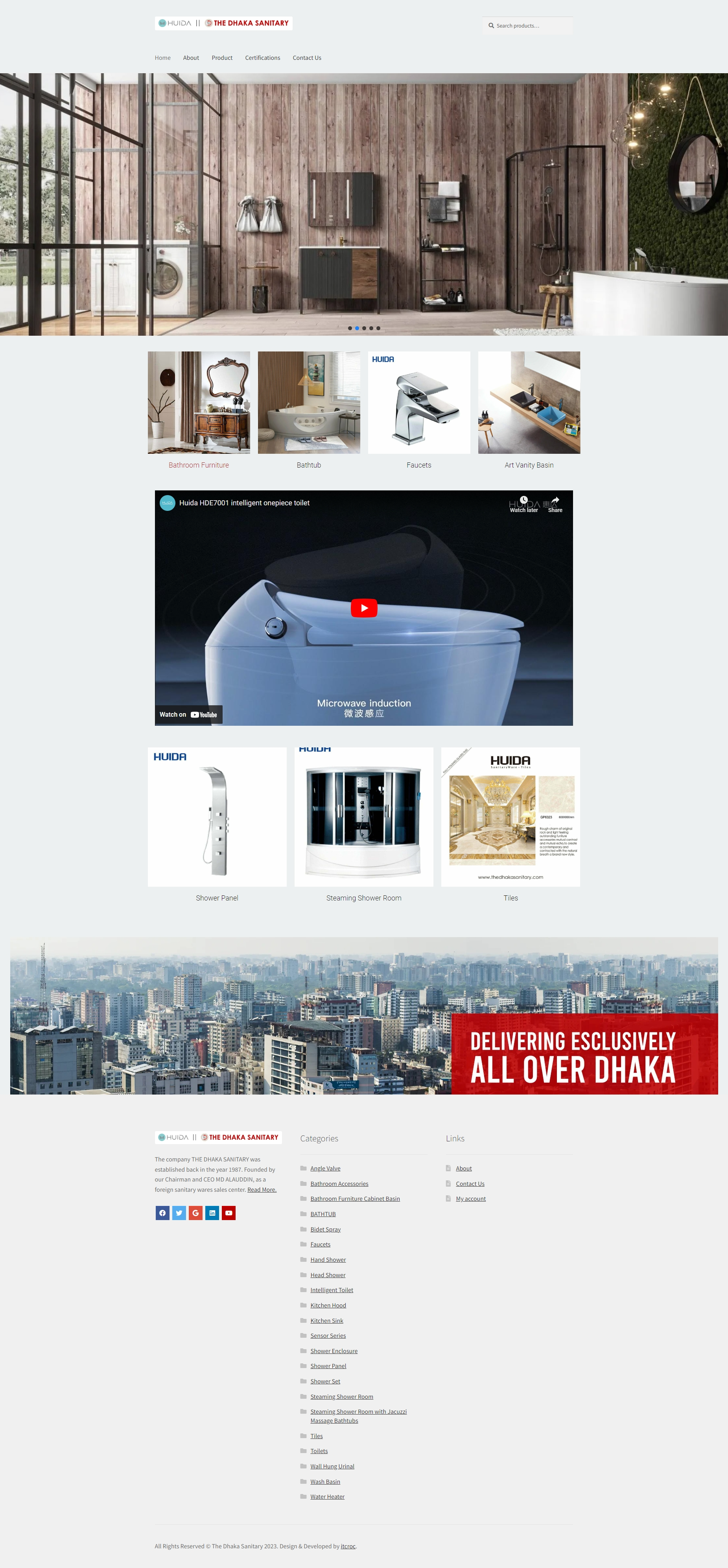 The Dhaka Sanitary Website Development