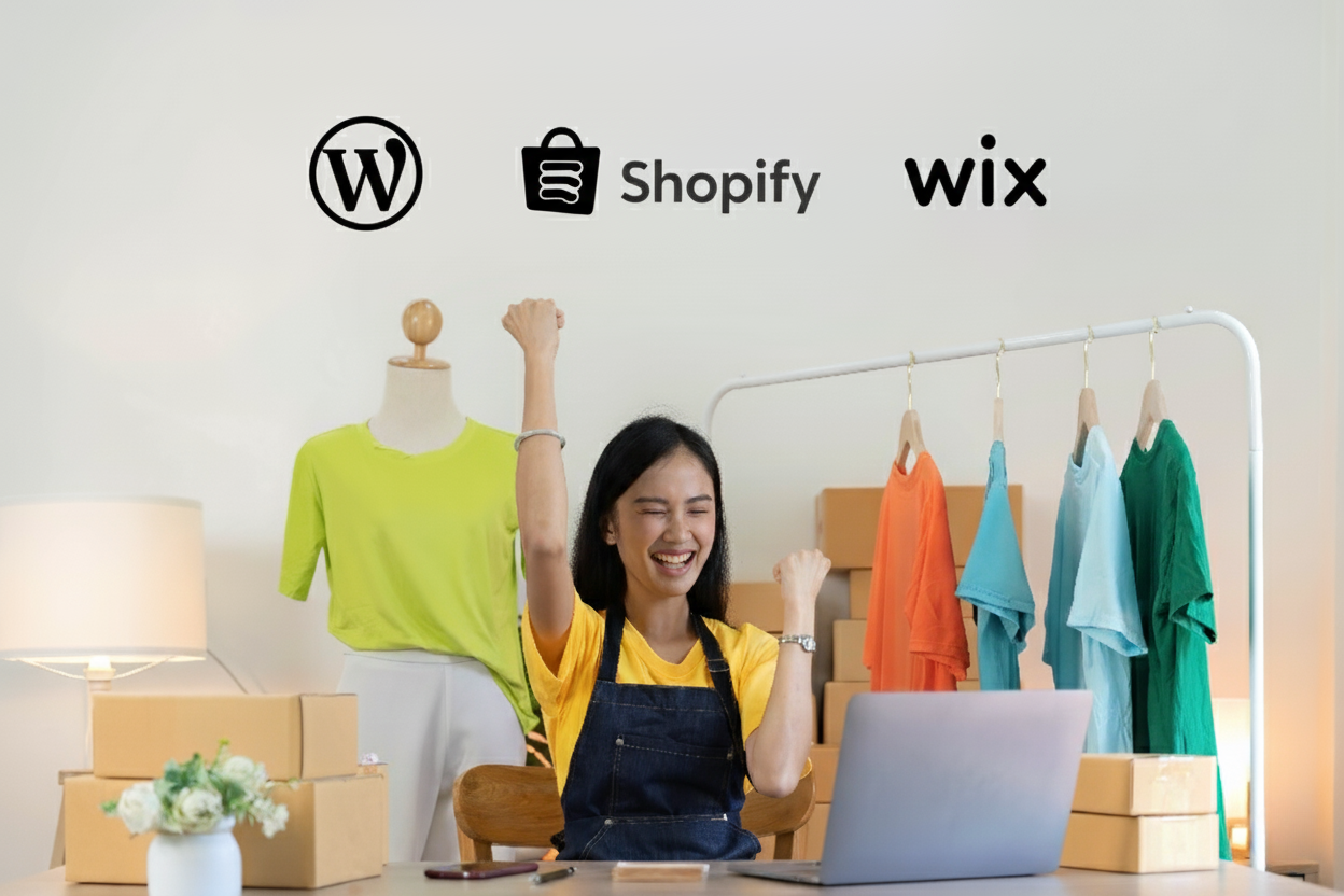 Comparison of the best website builders 2025: WordPress, Shopify, and Wix