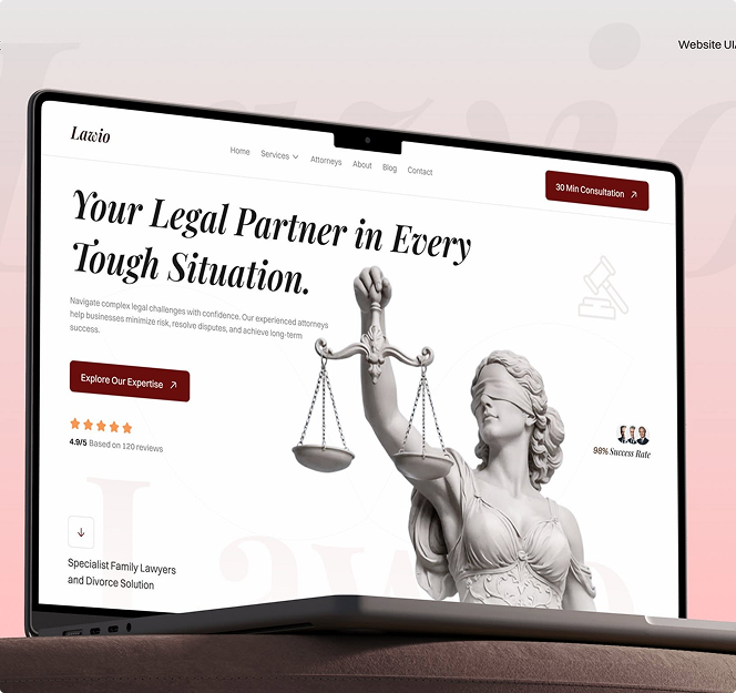 Sample UI/UX interface design created by ITCroc